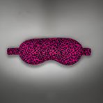 ICON SILK%100 Saf İpek Uyku Maskesi Göz Bandı (Purple Leopard)
