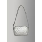 ICONE BAG Icone Çocuk Kalp Kapitone Detaylı Omuz Çantası Gri