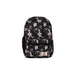 ICONE BAG Icone Siyah Çiçek Baskılı Sırt Çantası
