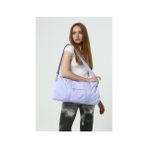 Icone Bag Spor Çanta, Paraşüt Kumaş Önü Cepli Unisex Spor Fitness Gym Çantası, LİLA Renk Spor Çantası - Lila