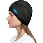 iCool Head Bisikletçi Beresi, Yüzücü Bonesi, Deniz Bonesi, Havuz Bonesi, Kask Beresi, Yürüyüş Başlığı (Siyah) - Standart