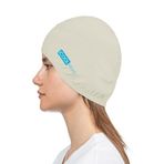 iCool Head Havuz Bonesi, Yüzücü Bone, Deniz Bonesi, Bisikletçi Beresi, Kask Beresi, Yürüyüş Başlığı (Ekru)