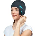 iCool Head Migren Başlığı, Baş Ağrısı için Jel Soğuk Kompres, Migren Bandı, Gerginlik, Sinüs Ağrısı, Şişmiş Gözler, Stres Azaltma, Kafa Yaralanma ve Travma için Soğutma Başlığı (Antrasit)