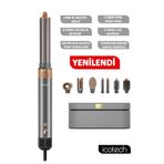 icotech Hs60 Gri 7 In 1 Multi Styler Saç Şekillendirici Saç Maşası Hava Üflemeli Saç Şekillendirici