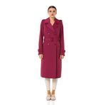ICQN KADIN TRENÇKOT (1, Bordo, 40)