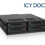 Icy Dock MB324SP-B ExpressCage 5.25 inç Yuvayı 4x 2.5 inç SAS-SATA Yuvaya Çevirici Sürücü Yuvası