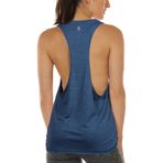 icyzone Spor Tank Top Kadın Bol - Yoga Fitness Tişörtü Nefes Alabilir Spor Üst Giyim, Denim, XS