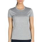 icyzone Spor Tişört Kadın Kısa Kollu Koşu Tişörtü - Nefes Alabilir Fitness Gym Shirt Hızlı Kuruyan Fonksiyonel Tişört, Gri, M