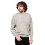 Ida Erkek Lambswool V Yaka Kazak, Gri, L