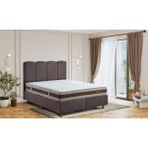 İdaş Cooper Ortopedik 100x200 cm Beyaz Kahve Yatak