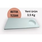 Idates Idates Karavanlar Özel Mutfak Tezgahı - Beyaz - Ocak Deliği Bulunan