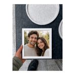 İDC ANI Taş Tozu 18x18 cm 1 adet Beyaz Özel Tasarım Dekoratif Çerçeve İle Evinize Özel Bir Tasarım Katın