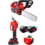 İdeacorp Alman Multi 2li Set 798VF 4x Akülü Zincirli Dal Ağaç Kesme Budama Makinesi