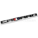 İdeal Aksesuar Chevrolet Camaro Bagaj Yazısı Mat Siyah Bayraklı Metal 3D Ithal Arma Logo Luggage Lettering Rigging - 24x1.5cm