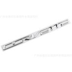 İdeal Aksesuar Chevrolet Corvette Bagaj Yazısı Gümüş Renk Metal 3D Ithal Arma Logo Luggage Lettering Rigging - 27.5x2cm