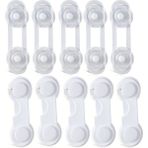 Ideal Baby 5 Adet Kapak Kilidi - 5 Adet Çok Amaçlı Kilit Seti (Mini Güvenlik Seti 10 Parça) - Renkli