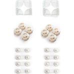 Ideal Baby 8 Adet Köşe Koruyucu + 8 Adet Priz Kapağı + 8 Adet Mini Çok Amaçlı