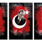İdeal Glass Art 4 - 3 Parça Atatürk - İstiklal Marşı - Gençliğe Hitabe