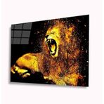 İdeal Glass Art Aslan 4 mm Dayanıklı Temperli Cam Tablo