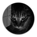 İdeal Glass Art İdealizbiz Kedi Yuvarlak 4 mm Dayanıklı Temperli Cam Tablo