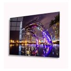 İdeal Glass Art Işıklı Yunuslar 4 mm Dayanıklı Temperli Cam Tablo