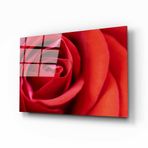 İdeal Glass Art Kırmızı Gül Cam Tablo