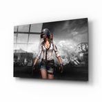 İdeal Glass Art Pubg Kadın Cam Tablo