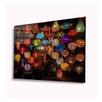 İdeal Glass Art Renkli Sarkıtlar 4 mm Dayanıklı Temperli Cam Tablo