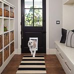 Ideal Pet Products Deluxe Alüminyum Evcil Hayvan Kapısı, Teleskopik Çerçeve, Orta, 7" x 11.3", Beyaz