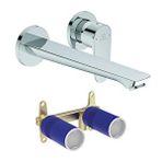 Ideal Standard Cerafine O Ankastre Lavabo Bataryası-chrome-kit2 +ankastre Lavabo Bataryası Iç Set-kit1-2 Parça | Is.35.05.01.01 Gümüş