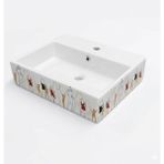 Ideal Standard - Plain Beyaz Motifli Tezgah Üstü Lavabo 40 cm Outlet - Z250601001-