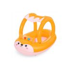 ideal STORE Gölgelikli Tenteli Çocuk Deniz Simiti Baby Float Bebek Deniz Simiti 0-3 Yaş Bebek Botu