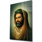 İdealizbiz Hz. Ali Dini Islami Cam Tablo Ev Ve Ofis Duvar Dekoru Hediyelik Büyük Tablo Dayanıklı Cam