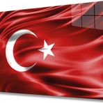 İdealizbiz Kırmızı Dalgalı Türk Bayrağı Cam Tablo, Ev Ve Ofis Duvar Dekoru, Hediyelik Büyük Temperli Cam Tablo