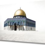 İdealizbiz Kudüs Kubbetüs Sahra Dini Islami Cam Tablo Ev Ve Ofis Duvar Dekoru Hediyelik Büyük Tablo Cam