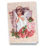 Ideen mit Herz Diamond Painting tebrik kartı | DIN B6 (11,5 x 16,5 cm) | 370 g/m² | zarf ve alet dahil (melek 02)
