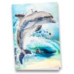 Ideen mit Herz Diamond-Painting tebrik kartı | DIN B6 (11,5 x 16,5 cm) | 370 g/m² | zarf ve alet dahil (yunus)