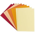 Ideen mit Herz Tebrik kartı seti | 10 renkli kart ve 10 beyaz zarf | asil keten görünümü | renkli | boş | nötr | doğum günü, düğün için tebrik için ideal (kırmızı/sarı tonları, DIN B6 | 16,5 x 11,5 cm)