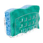 iDesign BPA İçermeyen Plastik Sünger Tutucu, Vantuzlu Mutfak Lavabosu ve Banyo Organizasyonu için İdeal, 5,8 cm x 13,2 cm x 9,4 cm, Şeffaf