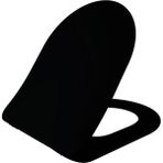 Idevit Alfa Duroplast Ultra Ince Yavaş Kapanır Klozet Kapağı Mat Siyah 53-02-06-022