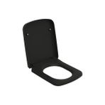 İdevit Halley-Nova Duroplast Ultra İnce Yavaş Kapanır Klozet Kapağı Mat Siyah 53-02-06-036