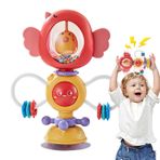 Idezek Çıngırak oyuncağı, çocuk çıngırakı, vantuzlu mama sandalyesi, geliştirme tepsisi, 6 aydan itibaren erken öğrenme oyuncağı