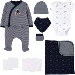 İdil Baby Erkek Bebek Hastane Çıkışı Bahriyeli 10 Lu Set