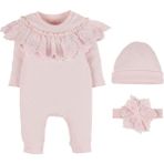 İdil Baby Idil Baby Bebek 3'lü Tulum Takım 18417 0/3 Ay - Somon - Yenidoğan