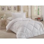 İdil Yorgan Eko Çift Kişilik Silikon Microfiber Yazlık Yorgan - 195 x 215 cm - Beyaz