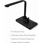 Idimax Eviye Batarya Siyah - Fırın Boyalı -Komple Pirinç Döküm Gövde - Pirinç Somunlu Flex - Pirinç Flanş ve Ay Takımı