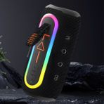 İdragon Flıp 6 Max Siyah Bluetooth Hoparlör | Rgb Işıklı, Fm Radyo, Ipx6 Suya Dayanıklı, 6 Saat, 8W X2