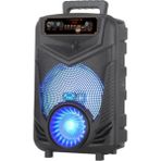 Idragon NDR-P44 Mikrofonlu Kumandalı Rgb Ledli Taşınabilir Bluetooth Hoparlör Usb-Siyah