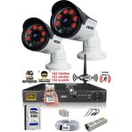 IDS 2 Kameralı Set - 5 Mp Sony Lensli Full HD Gece Görüşlü Güvenlik Kamerası Sistemi - 320 Dış