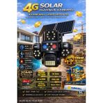 IDS 20MP 4 Lens Sim Kartlı Güneş Enerjili Güvenlik Kamerası 15GB Internet ve 128GB Sd Kart Hediye - Beyaz